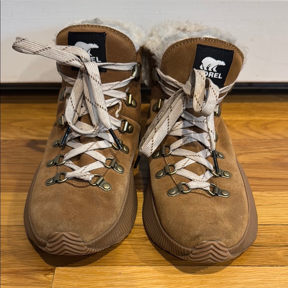 Sorel Brown Lace-Up Boots